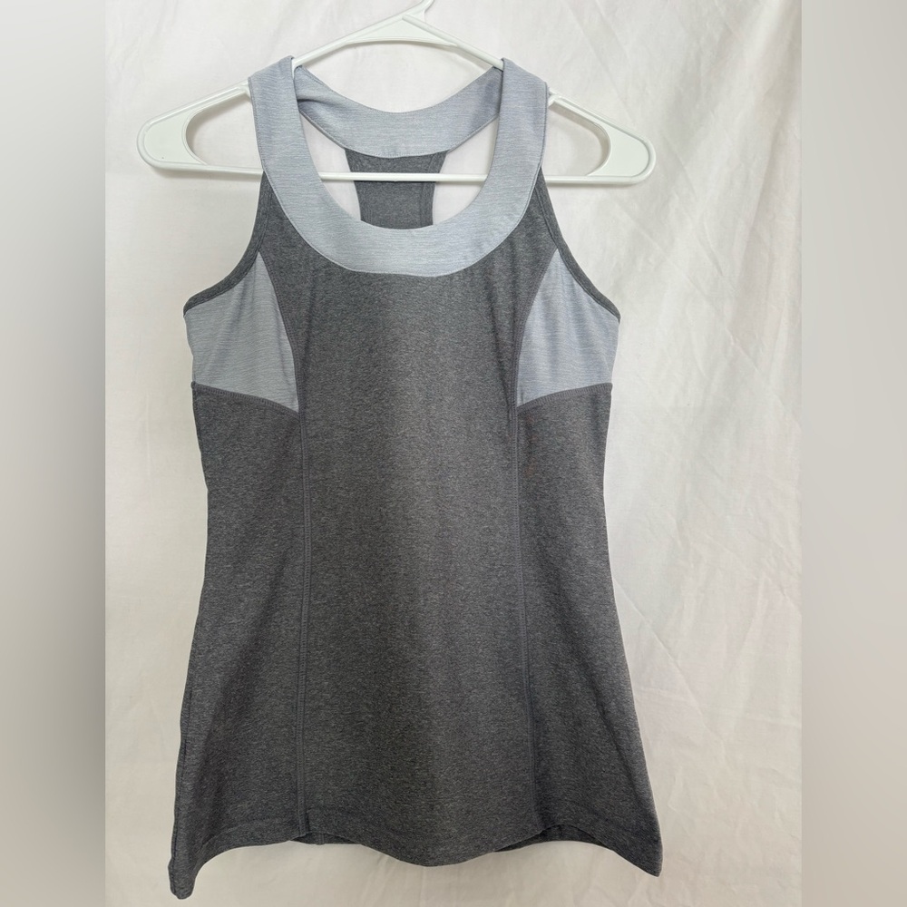 MPG Charcoal and Light Gray Workout Top